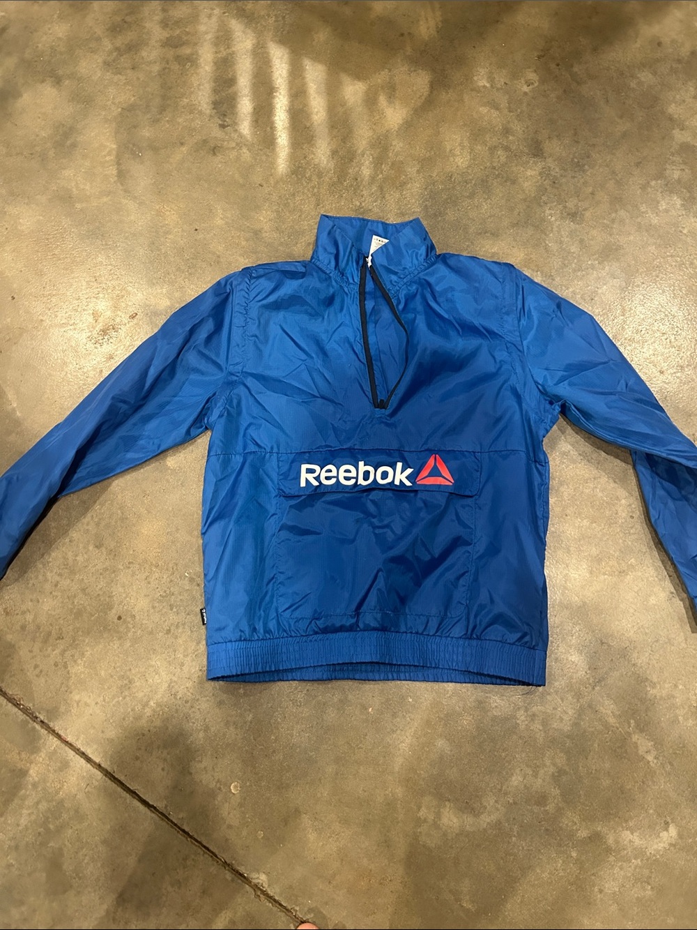 Reebok Kids Blue Half-Zip Anorak Rain Jacket